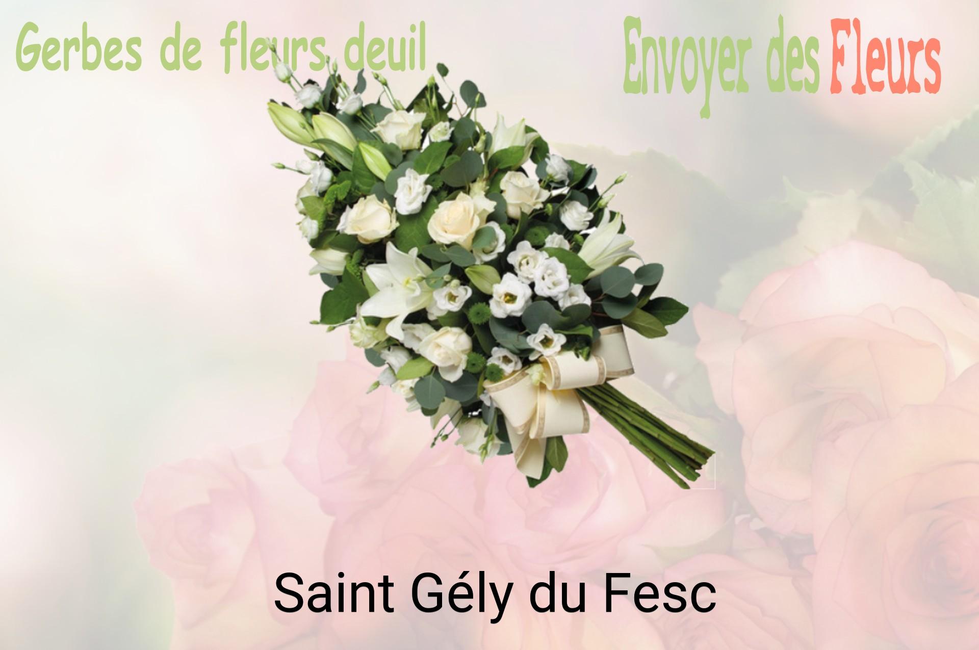 Gerbe de fleurs de deuil livrée à Saint-Gély-du-Fesc